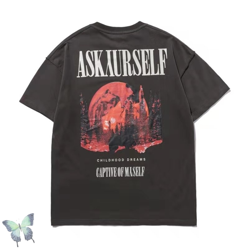 

Askyurself T Shirt Captive of Myself Childhood Dreams Top Qualtiy Oversize ASKYURSELF T-shirt 210420, 1602hui