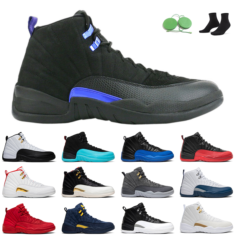 

jumpman 12 Dark Concord men Basketball Shoes 12s Twist Reverse Flu Game Indigo University Gold Taxi mens trainer outdoor sneakers, Winterized