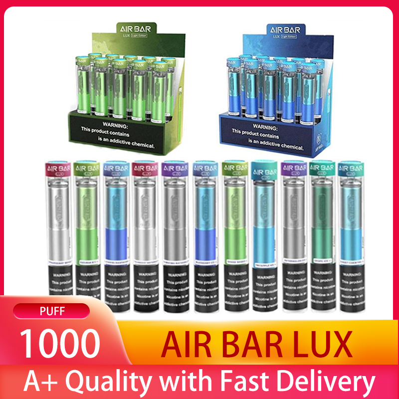 

Air Bar lux 1000 puffs Disposable Vape Cigarettes Pod Device 2.7ml Stick Pen Kit 500mAh battery Pre-filled Vapors e Cigs Portable Vaporizer