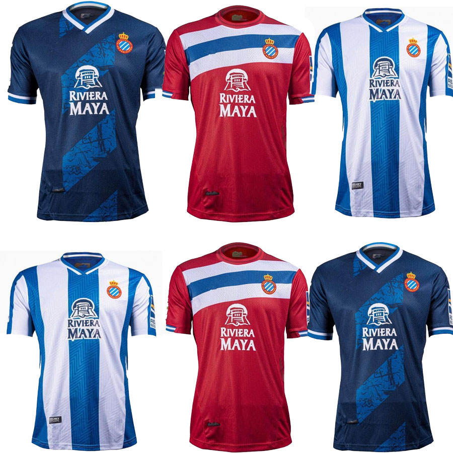 

top quality 2021 2022 RCD Espanyol men soccer jersey home B. Iglesias IGIESIAS 21 22 P.PIATTI BAPTISTAO Spanish football shirt, Black