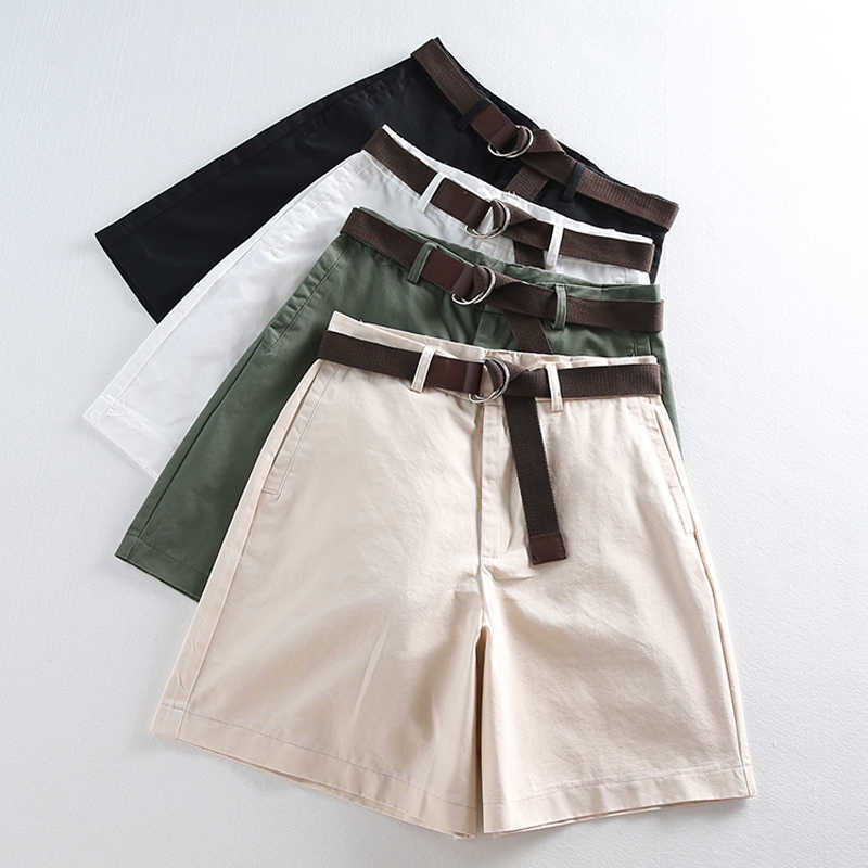 

Woman Shorts Pantalones Cortos De Mujer Fashion Causal Solid Summer Shorts Women High Waisted Short Shorts For Women D481 210602, White