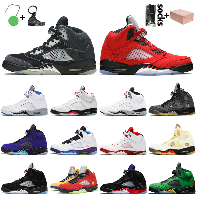 

With Box 2021 Anthracite Raging Bull 5s Mens Basketball Shoes Jumpman 55 Fire Red What The Alternate Grape Stealth 2.0 Trainers Sneakers, No.7 alternate grape 40-47