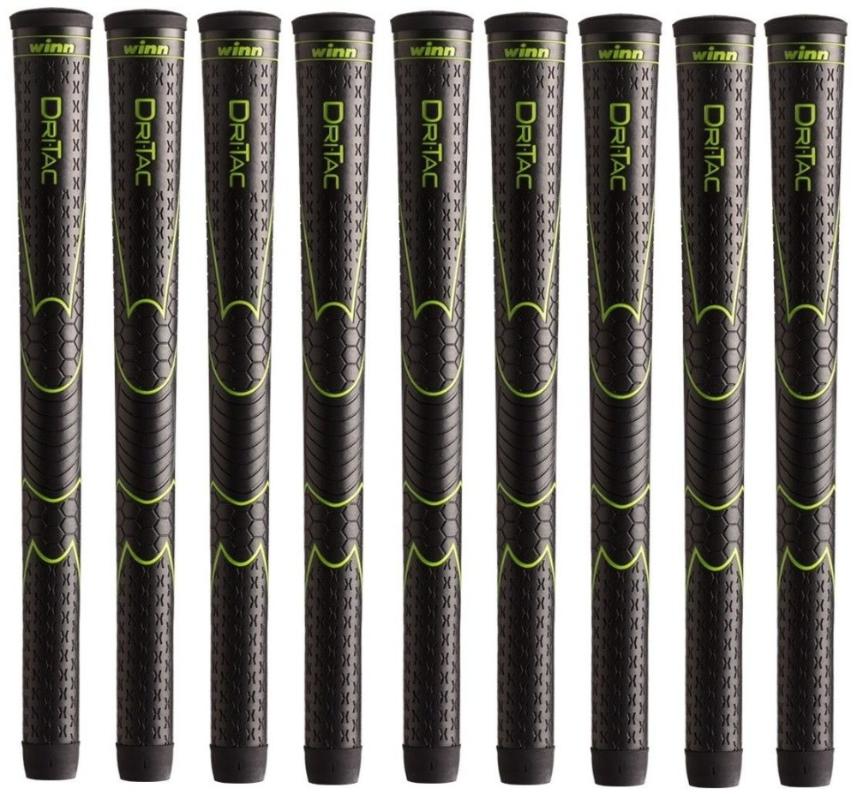 

Club Grips 10 WINN DRITAC AVS STANDARD/MIDSIZE/OVERSIZE BLACK GOLF GRIP