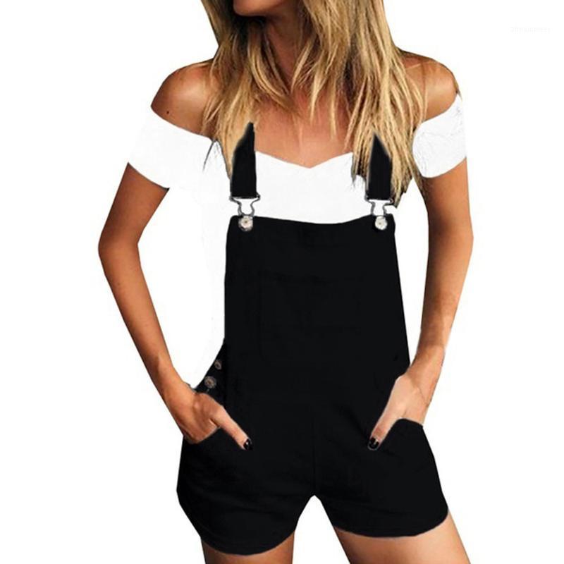 

Women' Jumpsuits & Rompers Fashion Creative Explosions Women Loose Denim Bib Hole Pants Overalls Jeans Demin Shorts Jumpsuit 40*, As shown