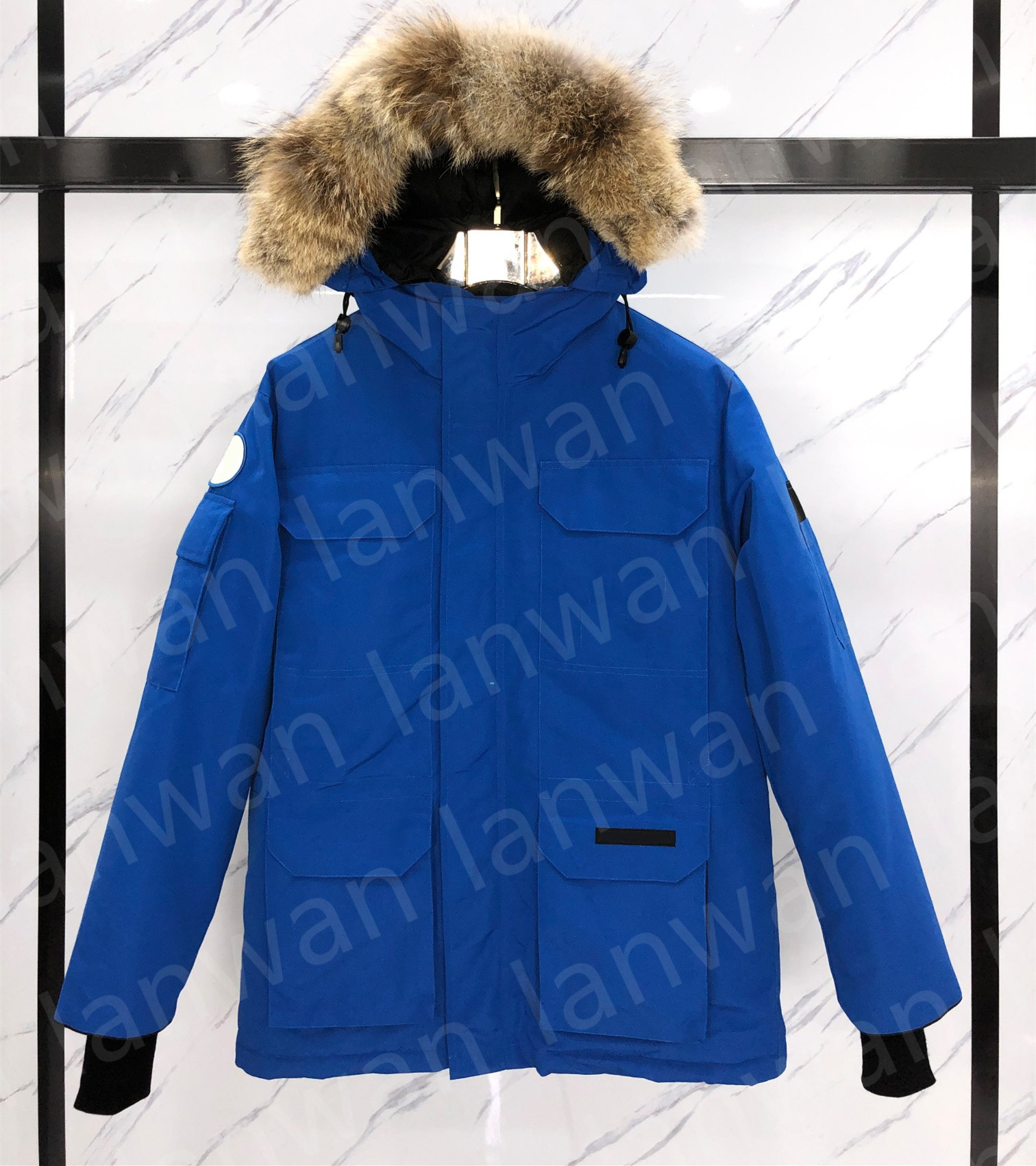 

Mens down jacket Parkas winter cold Outerwear protection Outdoor Windproof coat with keep Warm and comfortable thicken high quality Fur coll Thickens About 2 kg, Grey