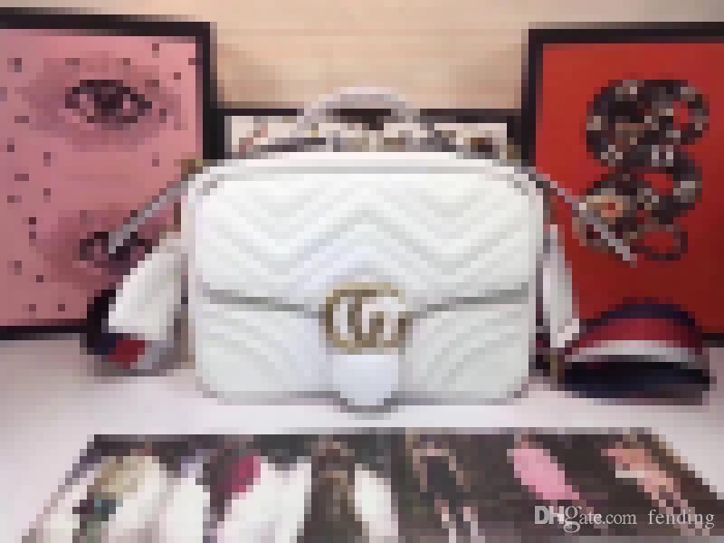 

Luxury Marmont Matelasse Super Mini White Leather Shoulder Bag Designers Womens Handbags Purses Gg bags