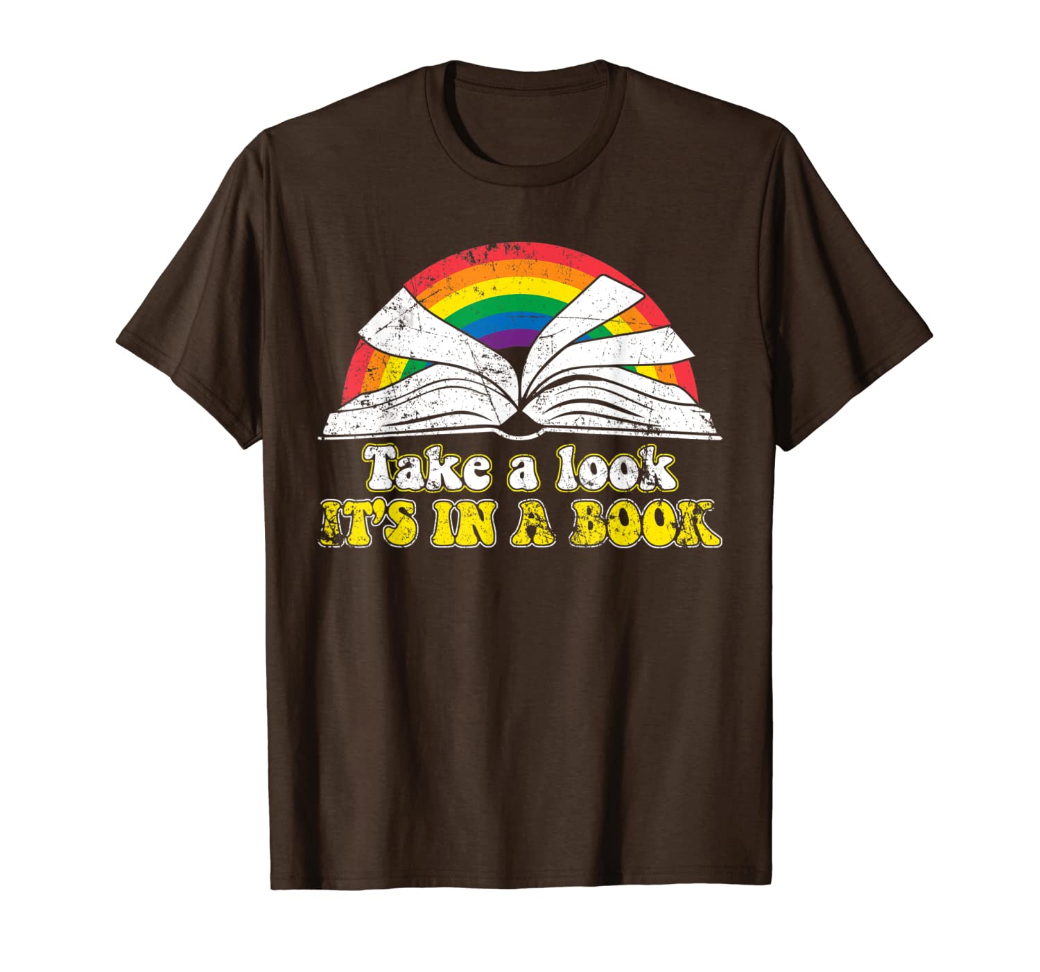 

love reading love rainbows gift retro rainbow t-shirt, White;black