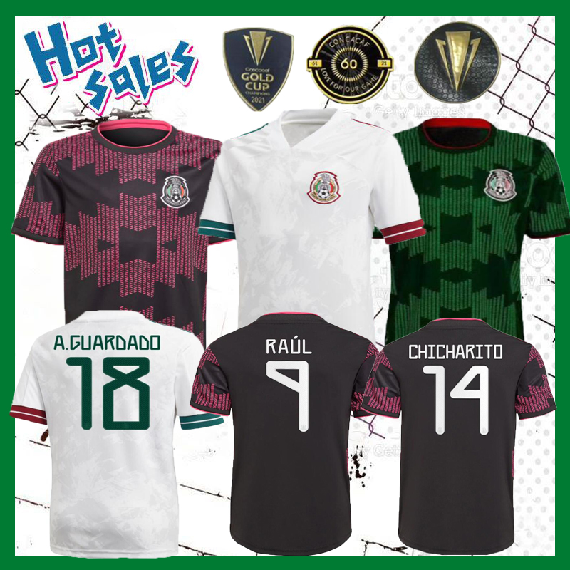 

2021 Mexico soccer jersey CHICHARITO 20 21 LOZANO DOS SANTOS Gold Cup Camisetas home away football shirt adult Men Wear, Man