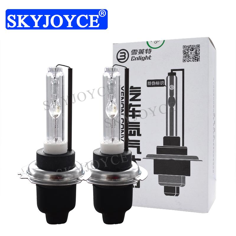 

Car Headlights SKYJOYCE 10PCS AC 12V 35W Original Cnlight H1 H7 H11 9005 D2H HID Bulb 4300K 6000K 8000K Ceramic Metal Headlamp