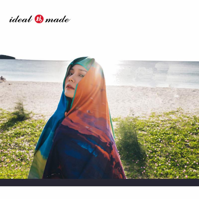 

Foldable Peacock Printed Lightweight 100% Recycled Microfiber Yoga Towel For Yogi Machine Washable 183*67cm Blankets