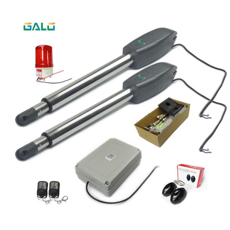 

Fingerprint Access Control Galo 400 KG Electric Swing Gate Opener Motor With 2 Remote 1 Pair Of Pocells Alarm Light