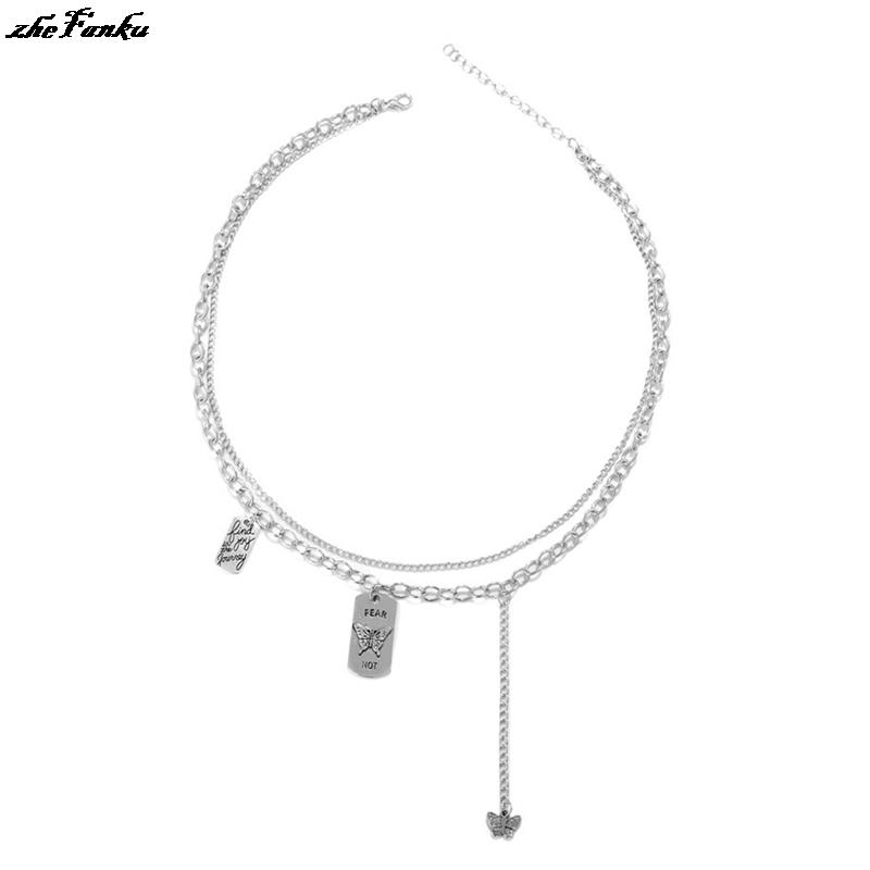 

Chains Women Necklace Silver Color Chain For Choker Pendant Mothers Fashion Jewelry