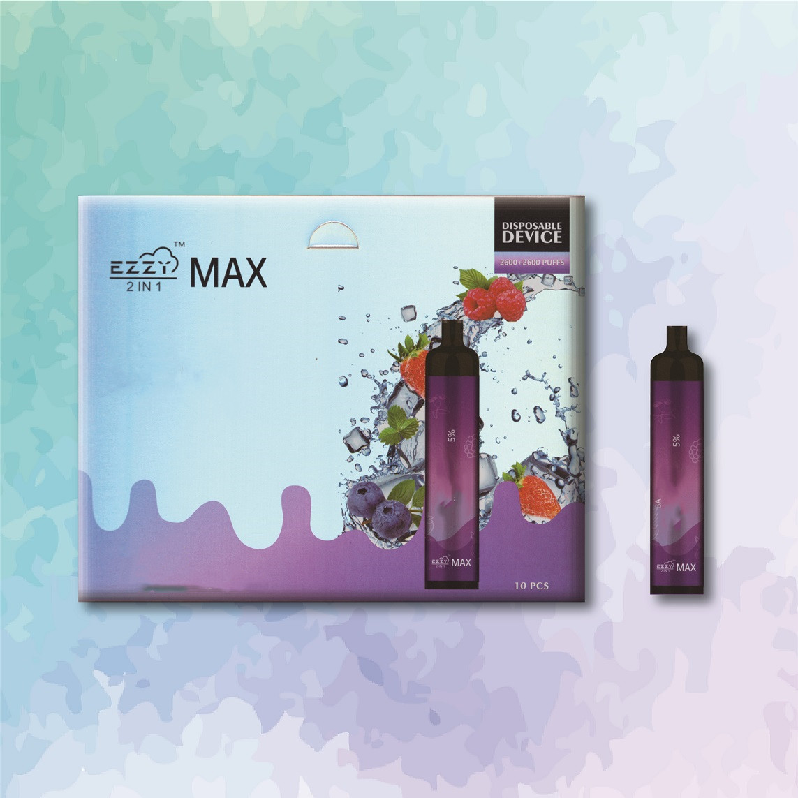 

Original EZZY cigarette 2 in 1 max disposable vape pen 5200 PUFFS rechargable battery 11ml prefilled super quality pod device