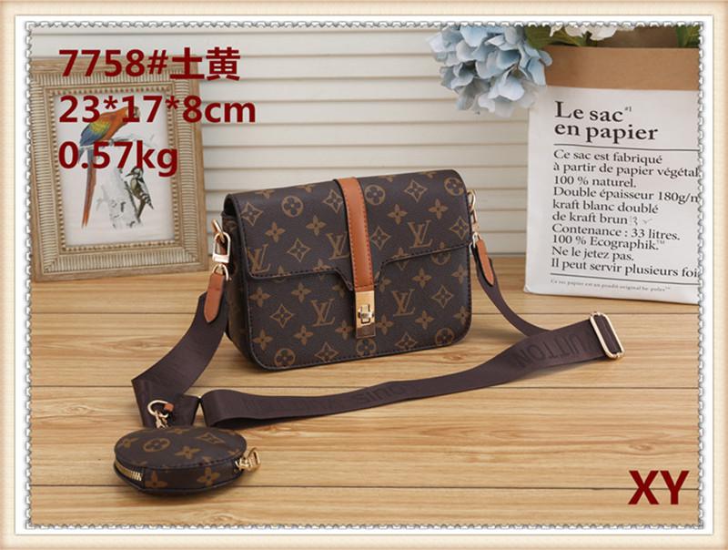 

Fashion Crossbody Shoulder HandBag Women Purse Messenger Bags Wallet Tote Clutch LV Louis Bag Vitton YSL 3-7758, Red;black