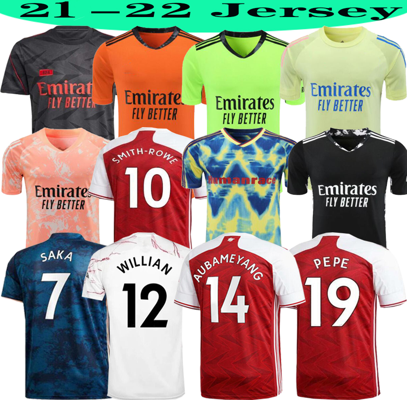 

Arsen 424 2020 2021 soccer jersey SMITH-ROWE ODEGAARD PEPE SAKA NICOLAS TIERNEY HENRY WILLIAN MAITLAND-NILES The goalkeeper football shirts, Black;yellow