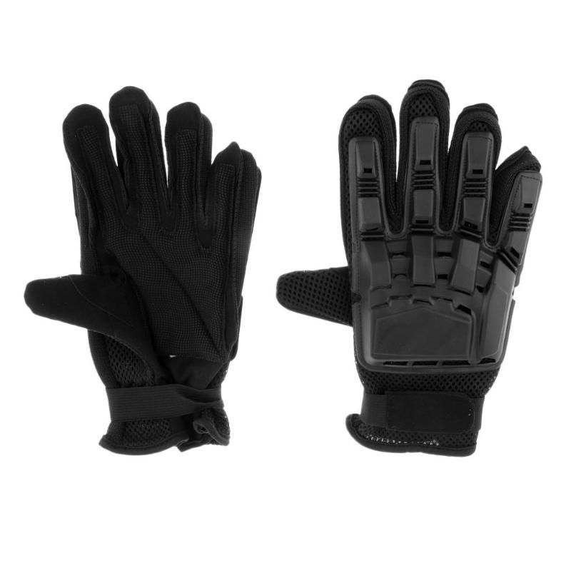 

Sports Gloves Full Finger Protective For Shooting Motocross Outdoor Hiking, Black