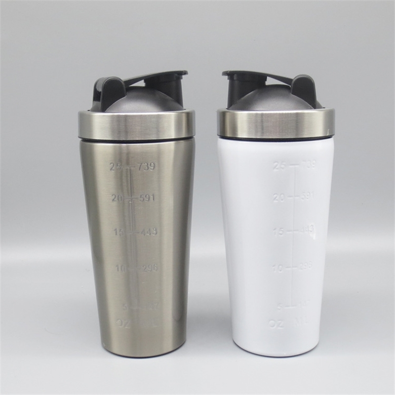 

Sublimation vacuum sublimation blank coating Cup thermal transfer printing single-layer stainless steel shaking cup, White