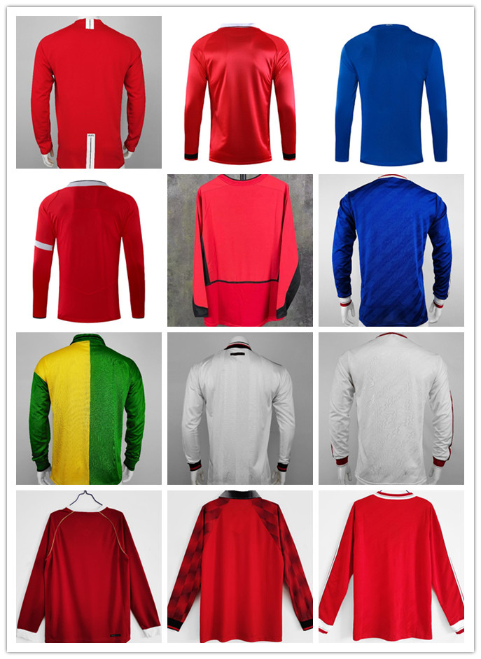 

RONALDO Rooney Saha RETRO Cantona 2007 2008 soccer jerseys 07 08 Vintage FOOTBALL SHIRTS classic Nani MAN Camiseta long sleeve