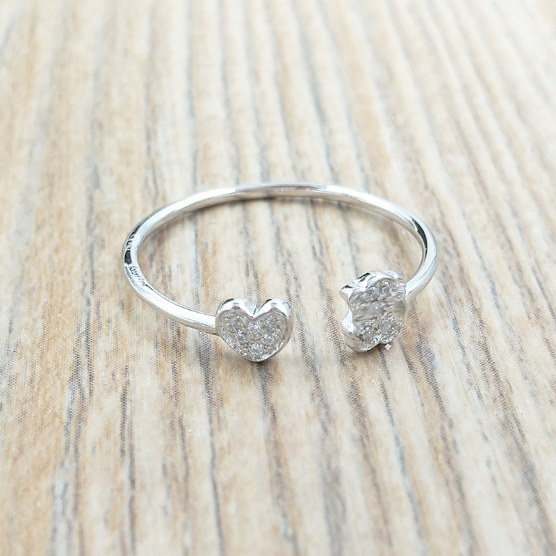 

bear Jewelry 925 Sterling Silver rings White Gold Puppies Ring Fits European Jewelry Style Gift c415265040
