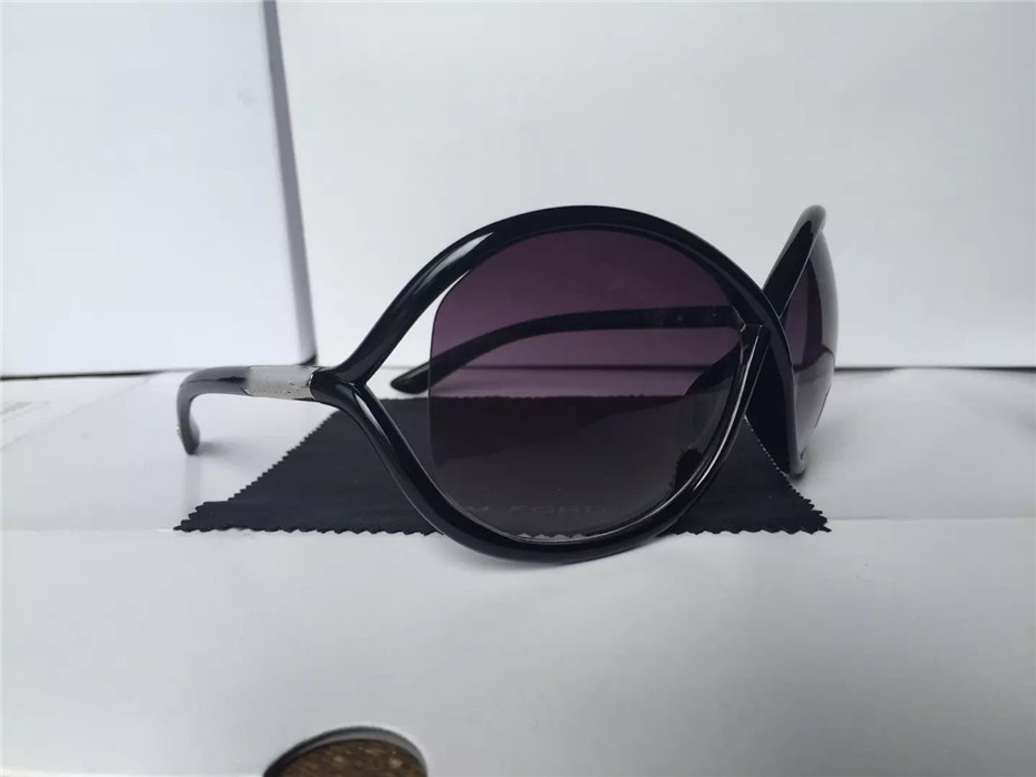 

New Woman men Brand Sunglasses Gradient Quality Top Leopard Designer Fashion Ford Sun Man Matt Eyewear Glasses 0394 Erika Tom 0392 Lenses 5178