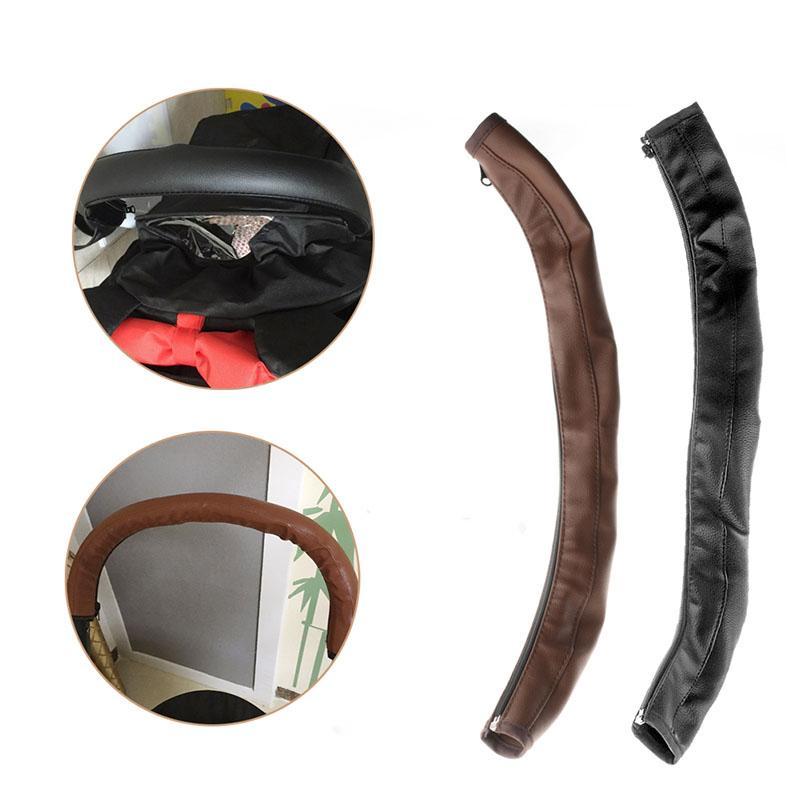 

Stroller Parts & Accessories Baby Pushchair Pram Grip Handle Artificial PU Leather Sleeve Case Cover