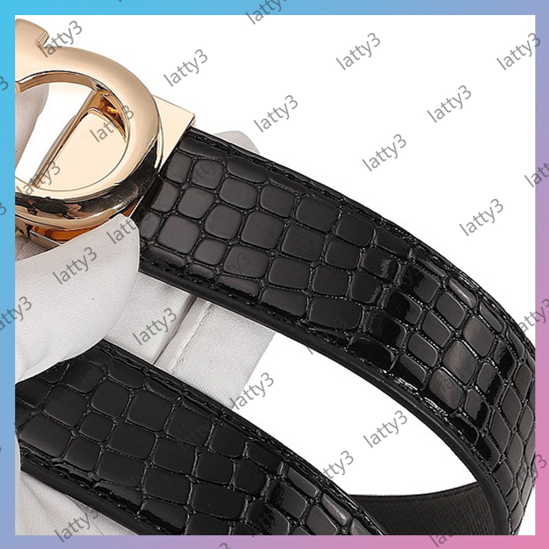 

Mens Women Luxurys Designers Belts Brands Genuine Leather Belt For Man Mirrored Crocodile Pattern Belts Metal Buckles Belt 105-125cm Length, Black;brown