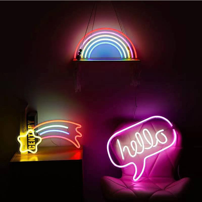

Night Lights 5V USB Neon Living Room Bedroom Party Bar Window Decoration LED Light Gift Indoor Background Wall Moulding Lighting