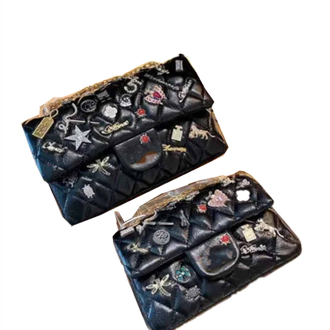 

Fashion Lingge Chain Bag New Single Shoulder Messenger badge small square, Customize