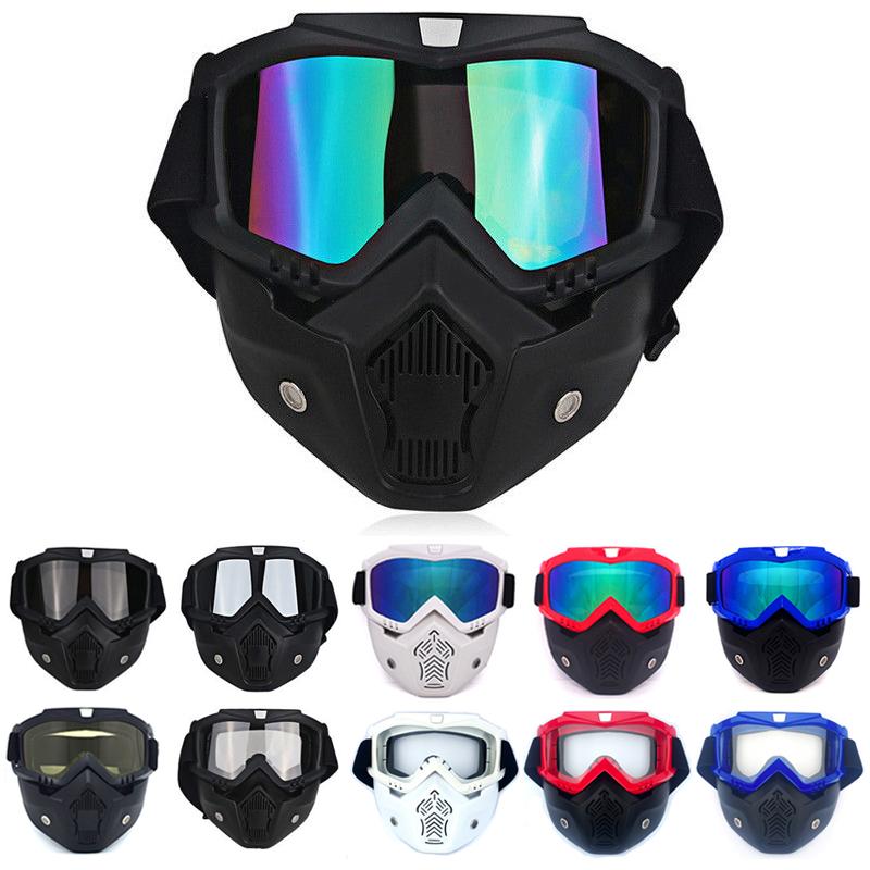 

Outdoor Eyewear Motorcycle Motocross Goggles UV400 Face Cover Mask Dust Proof Glasses Motorbike Dirt Bike Off-Road Cycling ATV MTB Men
