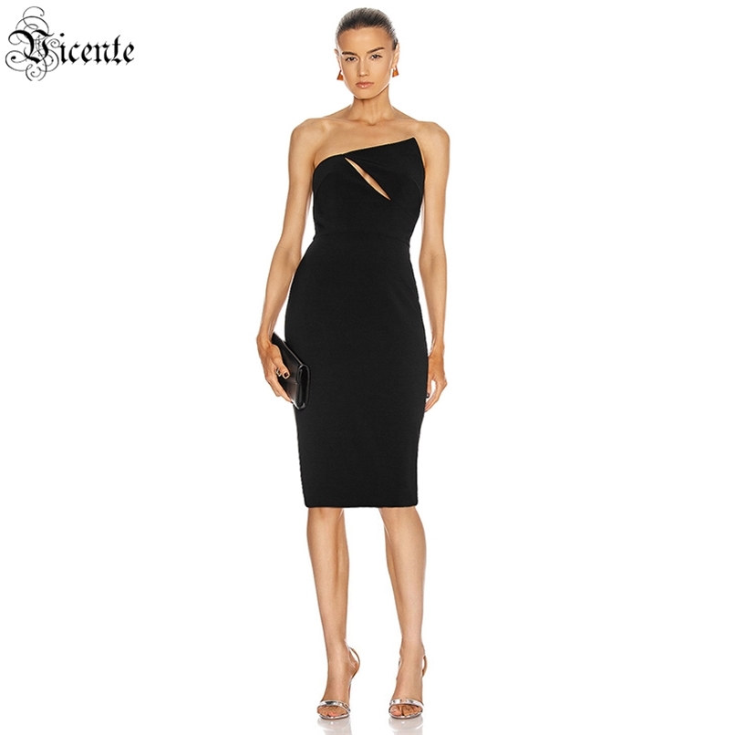 

Ladies Dress Celebrity Party Cocktail Tube Top Hollow Design Bandage 210520, Purple