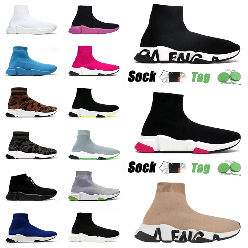 

Sock Casual Shoes 1.0 Runner Platform Designer Socks Boots Classic Original Breathable Plat Sole Mens Womens Outdoor Sports Sneakers Trainers, Black