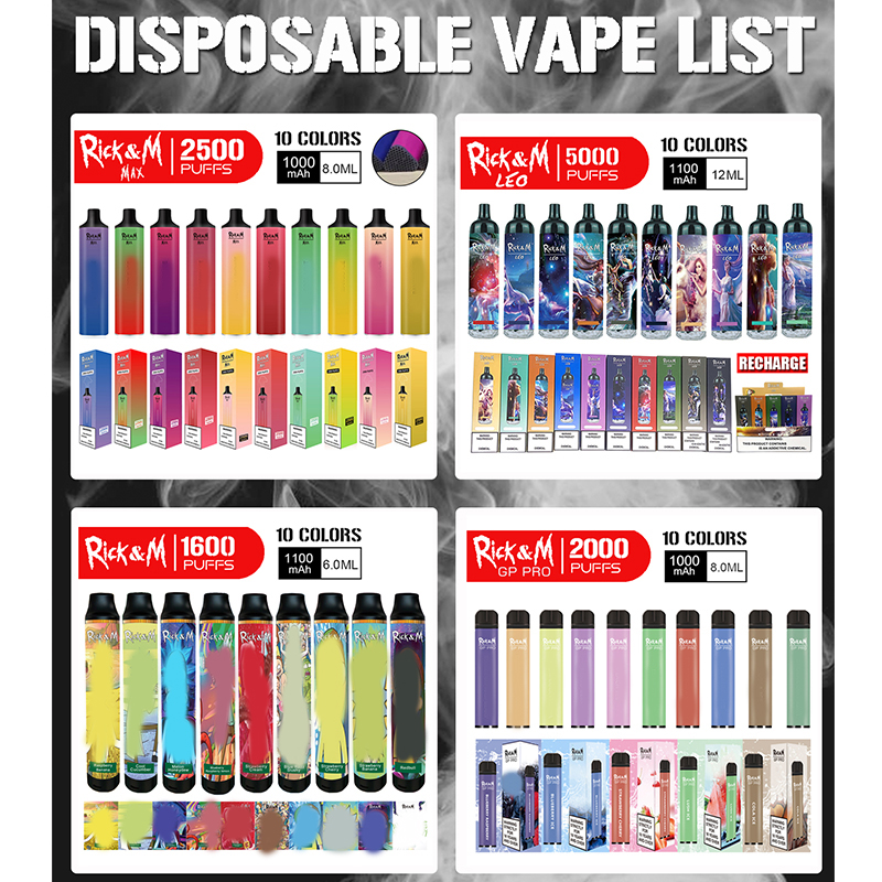 

Disposable Vape Pen E Cigarette Device With 400 500 800 1500 1600 2000 2500 3000 3500 5000Puffs RICKM RandM Fvme Bang Puff Flvm Voro DDZE Po