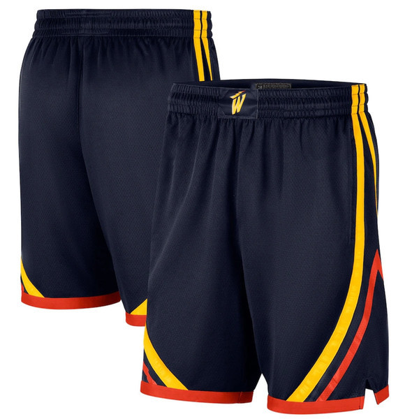 

Golden State Warriors Basketball Shorts Mens Stephen 30 Curry Klay 11 Thompson 33 Wiseman 2021 Swingman City Short Edition Black Pants
