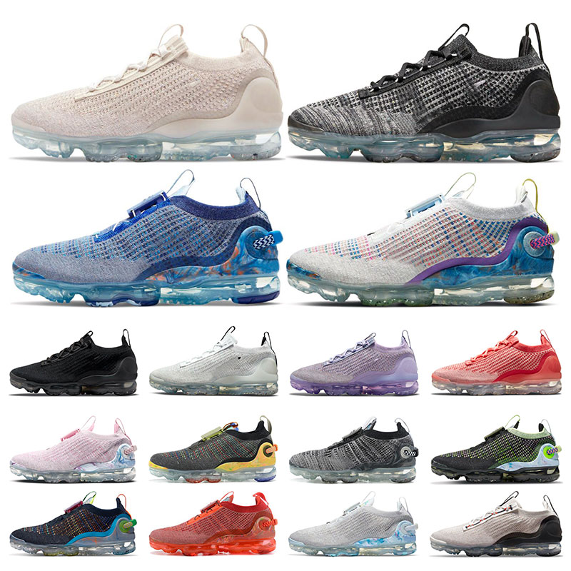 

Fly-2021 Fly Knit-2020 Running Shoes Men Women Oatmeal Day to Night Oreo Metallic Silver Stone Blue Dark Grey Summit White Salmon sports sneakers trainers