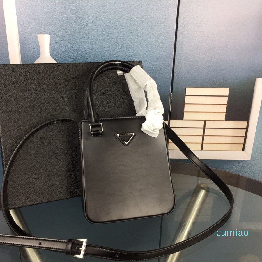 

Fashion women shoulder bags Original hardware logo round handles with open mouth Genuine Leather Chest pack lady Tote handbags crossbody