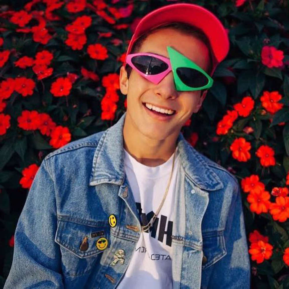 

sunglasses Fashion Roy Purdy Funny Sunglasses Hip Hop Mask Green Red Contrast Color Glasses Party Supplies Decoration, Black