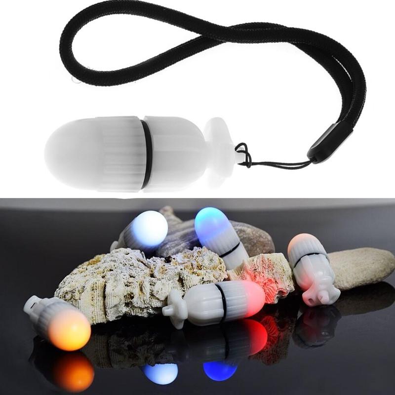 

Flashlights Torches Mini Underwater Diving Warning Light 5 Colors LED Safe Signal Lamp Waterproof Submarine Exploration Marker