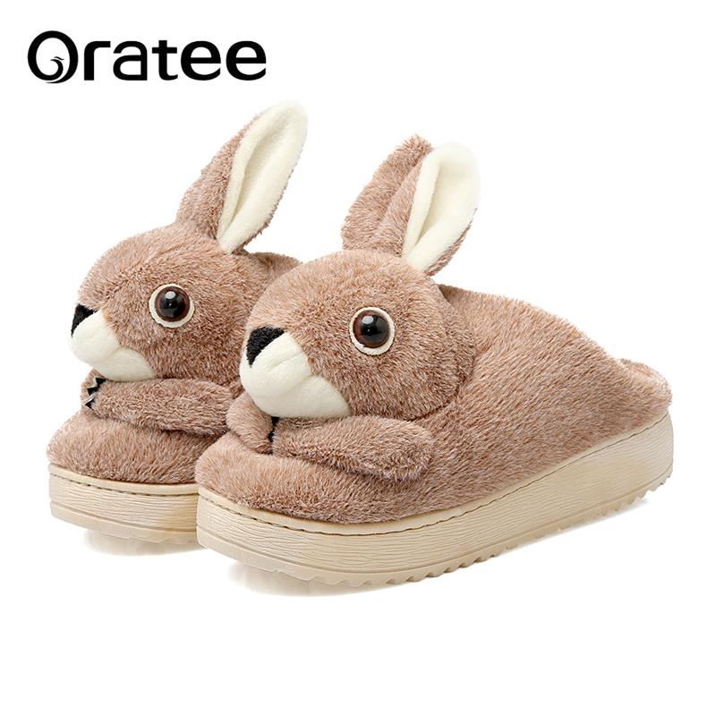 

Lovely Art Winter Women Warm Slippers Comfortable Indoor Shoes Fur Girl Plush Size 32-40, Black