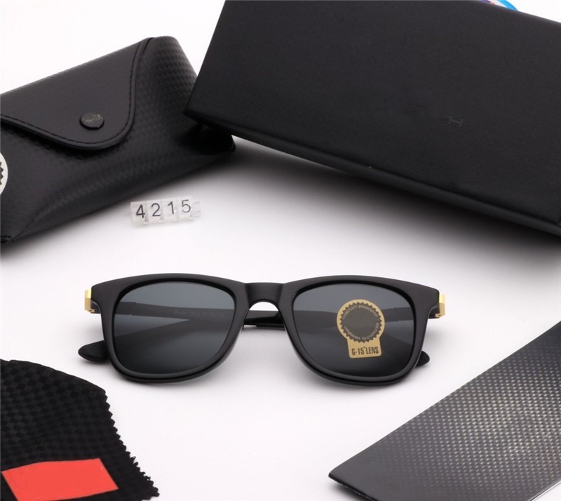 

Luxury Design 6 colors FASHION style Couple of glasses frame quare sun Polarized sunglasses with package Box Fast Delivery 4215