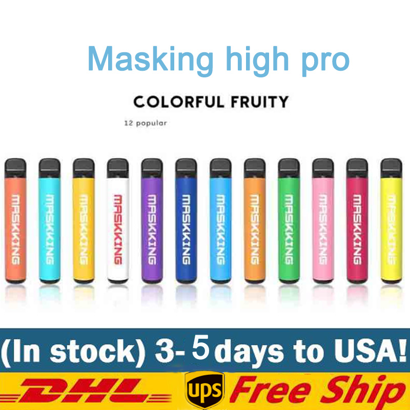 

Mask-king High pro Disposable Vape Pod Device 1000 puffs 650mAh 3.5ml Pre-filled Cartridges E Cigarette Empty Pen system kit