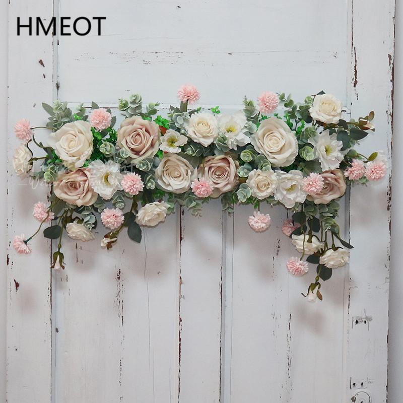 

Decorative Flowers & Wreaths Artificial Flower Garland Rose Wreath Wall Door Window Hanging Pendant Fake Row Room Home Wedding Decoration Pr, 01