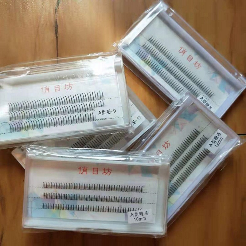 

False Eyelashes Heart-moving Girl A-type Fairy Grafted With Flower Hair M-type Natural Artificial Single Cluster Wholesale