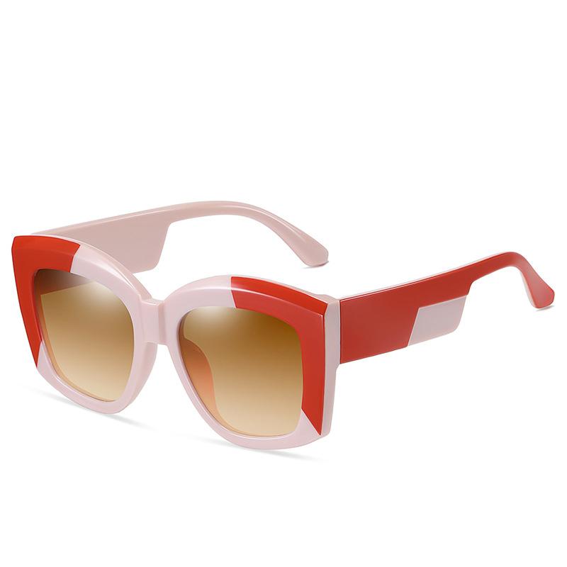 

Sunglasses Female 2022 Style Three-dimensional Cutting Fashion Frame Glasses Trendy Wear Oversized Eyeglasses SYXGLS71