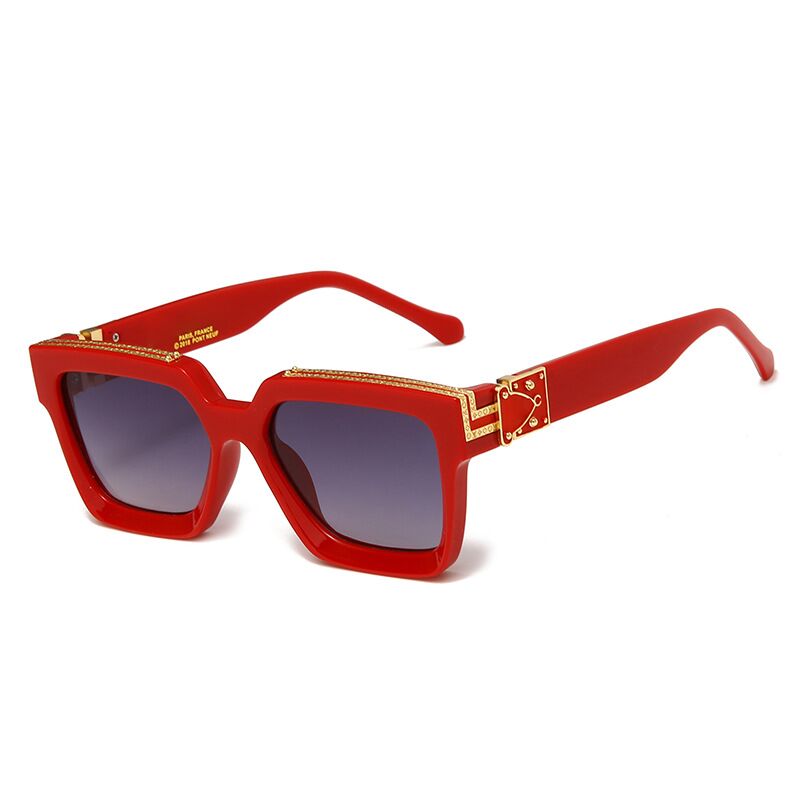 

1Pcs High Quality Brand Sun glasses Evidence Sunglasses Designer Glasses Eyewear mens Womens Polished red Sunglasses come with box case