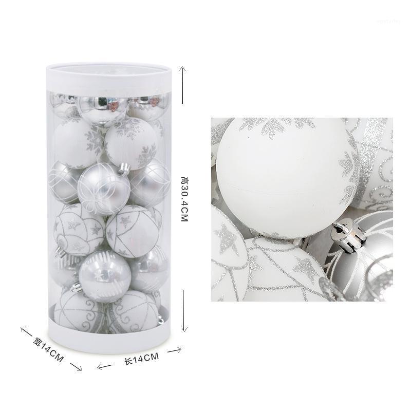 

Party Decoration Coloured Drawing Pattern Christmas Balls 6cm Tree Hanging Ornament Gold Blue White Xmas