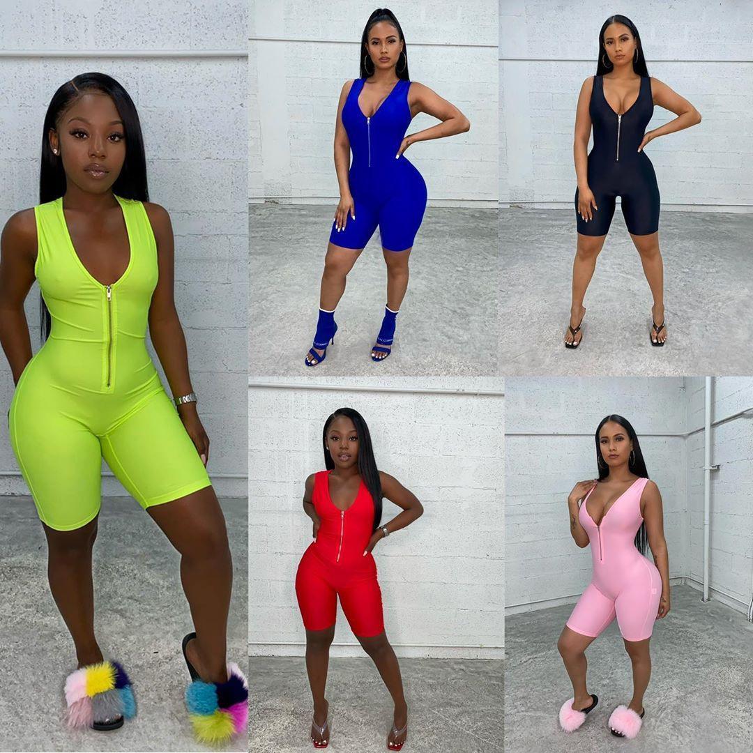 

Free ship 2021Fashion Women Floral Long Sleeve Jumpsuit Deep V Neck Bodycon Bodysuit High Waist Romper Leotard Tops 808, Black;white