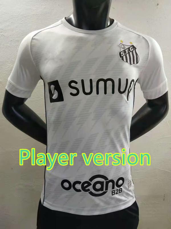 

Player version FC SANTOS soccer jerseys 2021 2022 PELE RODRYGO JORGE SOTELDO football jersey Jean Mota Carlos ALISON F.JONATAN MARINHO camis, Black;yellow