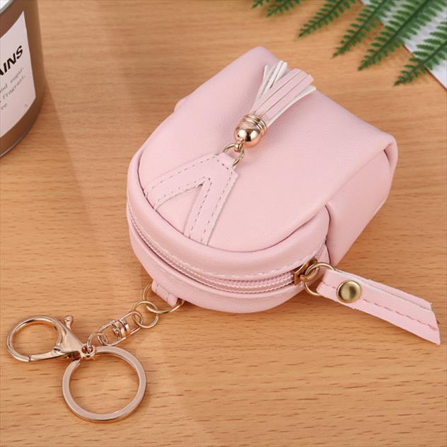 

Women Short Tassel Wallets Pu Leather Lady Zipper Moneybags Coin Purse Pocket Id Card Bag Woman Mini Wallet Key Purses, Blue