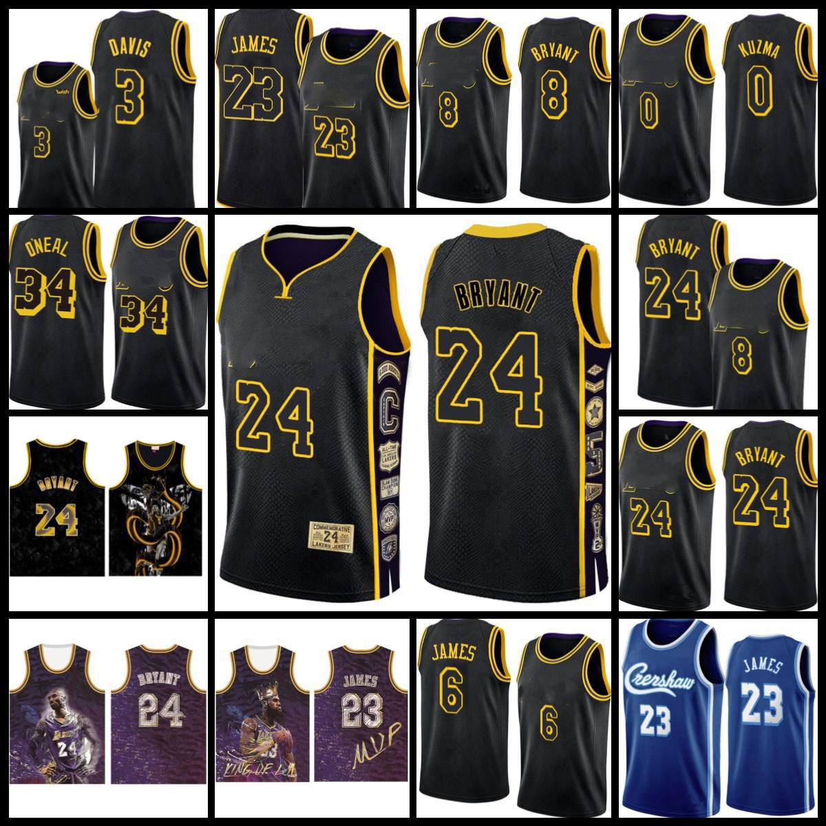 

Men's Los Angeles Lakers Jersey Lower Merion LeBron 23 James Anthony 3 Davis Earvin 32 Johnson Shaquille Alex O'Neal Caruso Men, Black;red