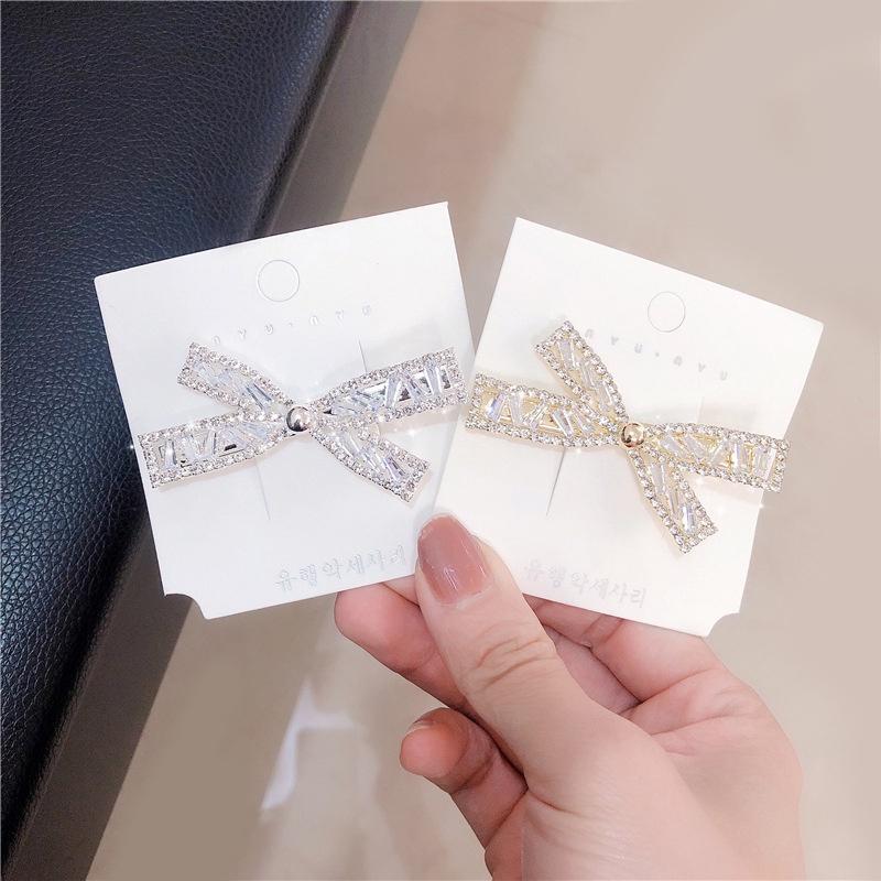 

Hair Clips & Barrettes Korean Style Simple Bow Hairpin Headdress Duckbill Clip Ins Wind Ornament, Golden;silver
